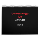 Calendrier 12 months of contemporary abstract artwork (Protection)