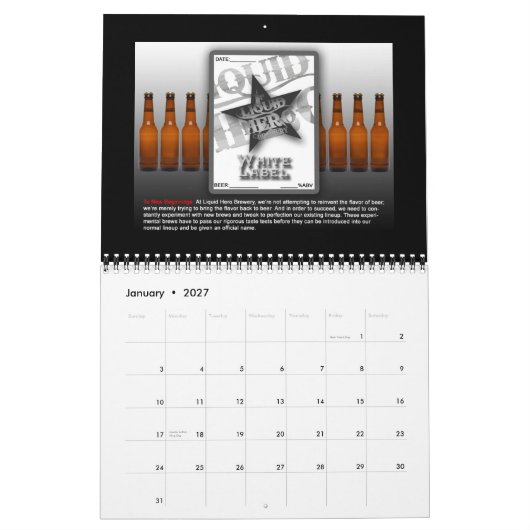 Calendrier 12 pack (Jan 2027)