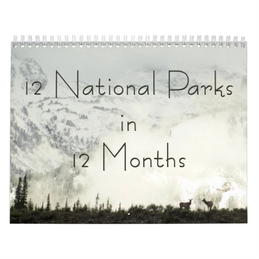 Calendrier 12 Parcs nationaux en 12 mois, 1ère édition (Protection)