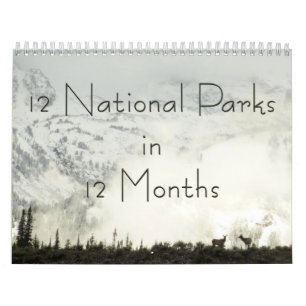 Calendrier 12 parcs nationaux en 12 mois, 1re édition