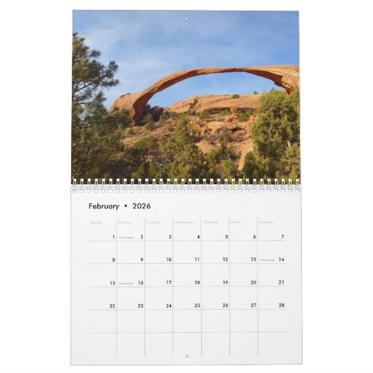 Calendrier 12 Parcs nationaux en 12 mois, 3e édition (Feb 2026)