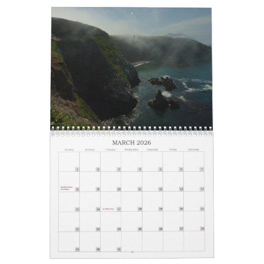 Calendrier 12 Parcs nationaux en 12 mois, 7e édition (Mar 2026)