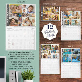 Calendrier 12 Photos Modernes Par Mois Collage Photo