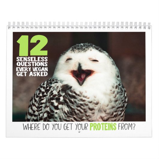 Calendrier 12 questions posées aux végétaliens (Protection)