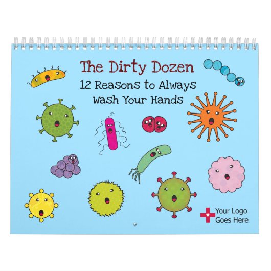 Calendrier 12 Raisons de se laver les mains comprend COVID (Protection)