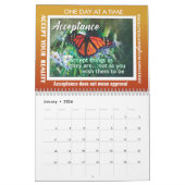 Calendrier 12 step recovery slogans butterflies calendar 25 (Jan 2026)