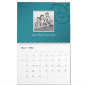 Calendrier 13 photos personnelles et texte 20XX (Mar 2026)