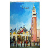Calendrier 14 Peintures de Venise, Italie (Protection)