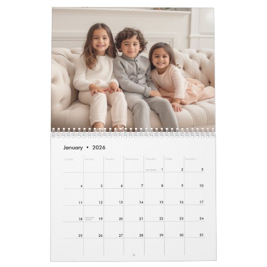 Calendrier 14 Photo Couverture complète Photos Conception min (Jan 2026)
