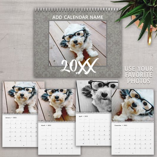 Calendrier 14 Photo - Photos couvrant toute la page sur Custo