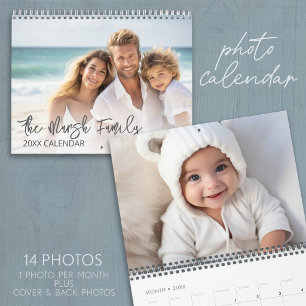 Calendrier 14 Photos Couverture Complète Images Design Minima