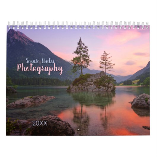 Calendrier 14 Photos d'eau Pittoresque, ou utilisez vos photo (Protection)