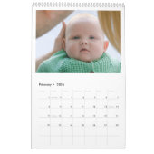 Calendrier 18 Photo Collage Cute Family Love Memory (Feb 2026)