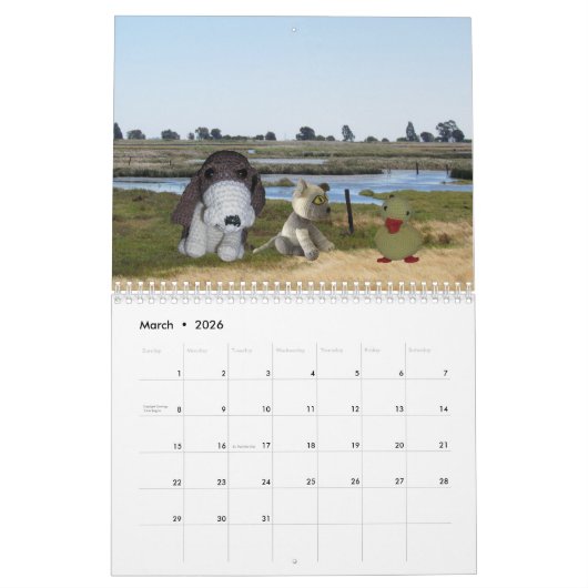 Calendrier - 1 2 mois de poupées (Mar 2026)