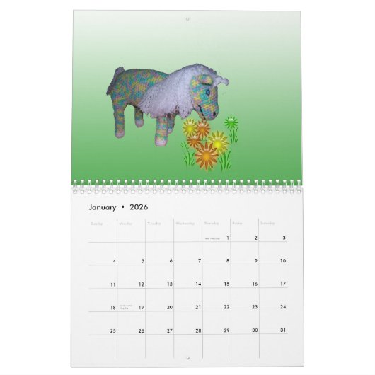 Calendrier - 1 2 mois de poupées (Jan 2026)