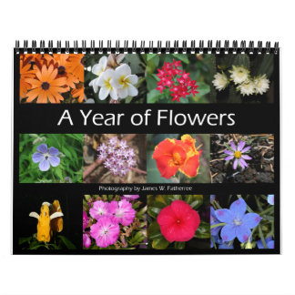 Calendrier 1 du mur des fleurs décorées par J.W. P