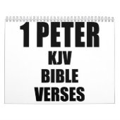 Calendrier 1 Pierre versets bibliques KJV citations (Protection)
