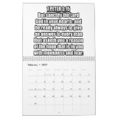 Calendrier 1 Pierre versets bibliques KJV citations (Feb 2027)