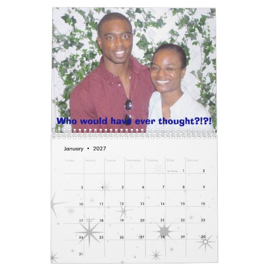 Calendrier 2007 de Charea (Jan 2027)