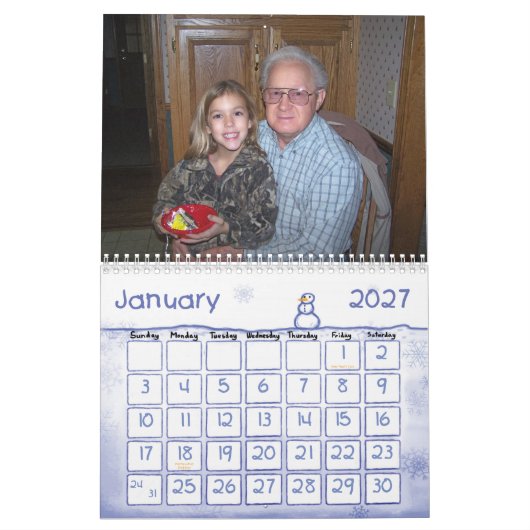 Calendrier 2007 de famille de canon (Jan 2027)