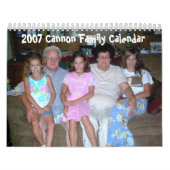 Calendrier 2007 de famille de canon (Protection)