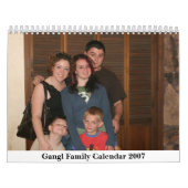 Calendrier 2007 de famille de Gangl (Protection)