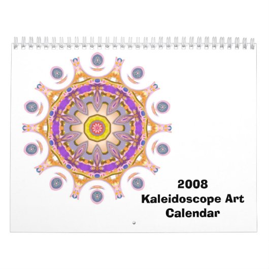 Calendrier 2008 d'art de kaléidoscope (Protection)
