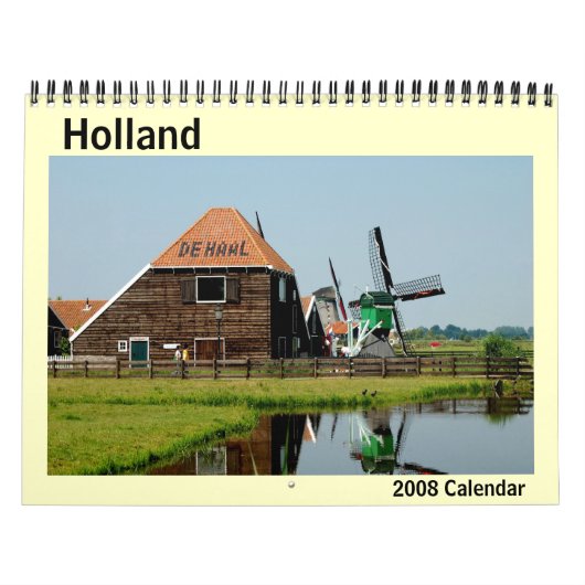Calendrier 2008 de photo de la Hollande (Protection)