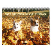 Calendrier 2009 de corgi de Gallois (Protection)