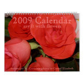 Calendrier 2009 - dites-le avec des fleurs - (Protection)