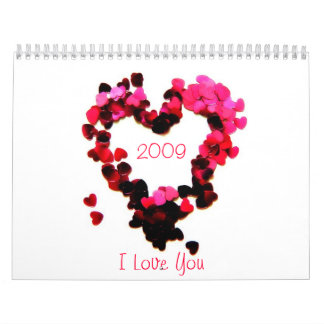 Calendrier 2009, je t'aime