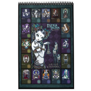Calendrier 2010-2011 d'art de Myka Jelina