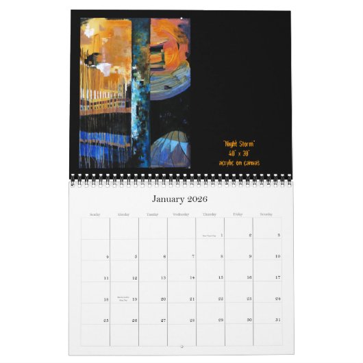 Calendrier 2010 d'art de Jana Sanchez (Jan 2026)