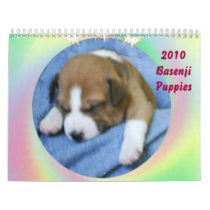 Calendrier 2010 de chiot de Basenji