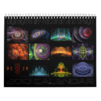 calendrier 2010 de fractale d'apophysis