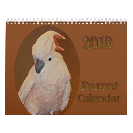 Calendrier 2010 de perroquet (Protection)