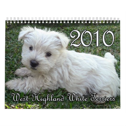 Calendrier 2010 de Westie (Protection)