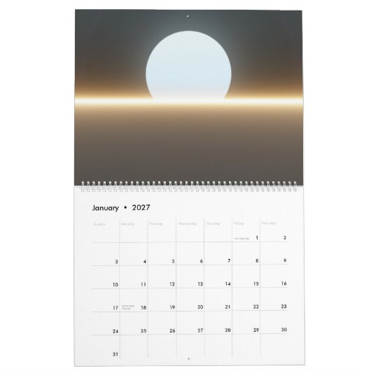 Calendrier 2010 d'horizons de zen (Jan 2027)