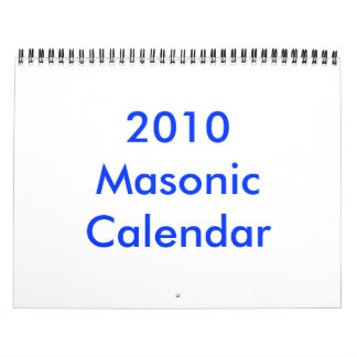 Calendrier 2010 maçonnique