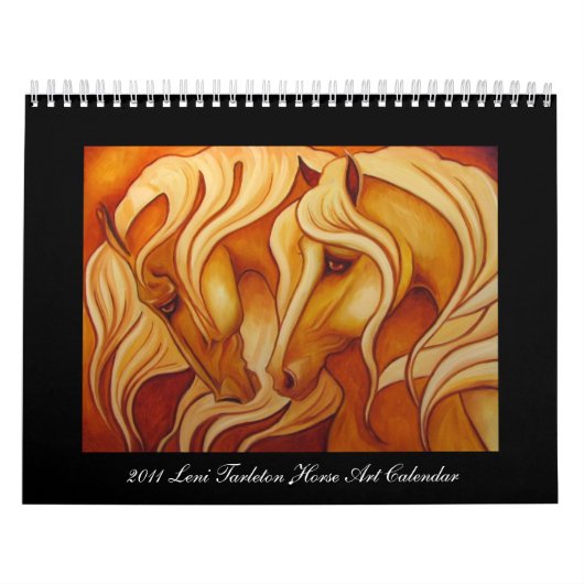 Calendrier 2011 d'art de cheval de Leni Tarleton (Protection)