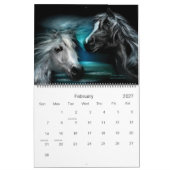 Calendrier 2011 d'art de chevaux (Feb 2027)