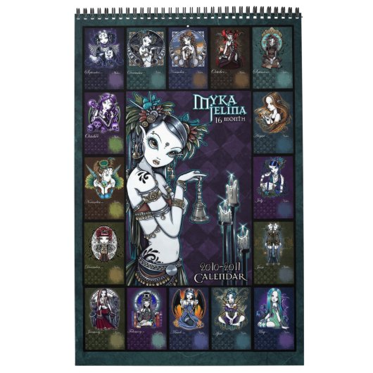 Calendrier 2011 d'art de Myka Jelina (Protection)