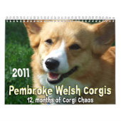 Calendrier 2011 de corgi de Gallois de Pembroke (Protection)