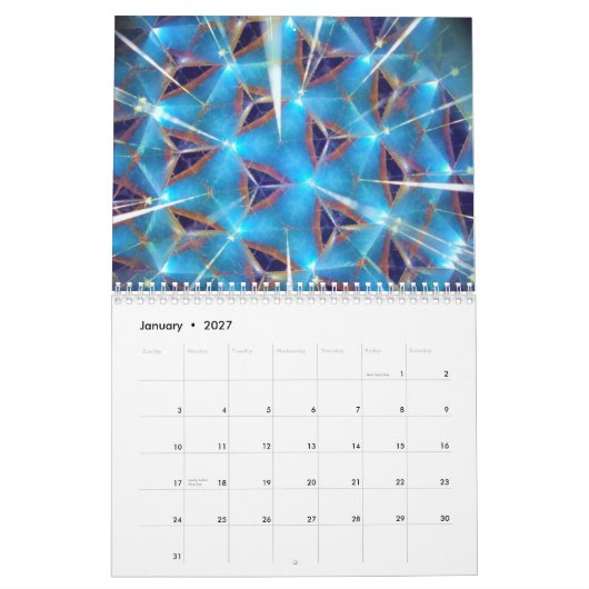 calendrier 2011 de kaléidoscope (Jan 2027)