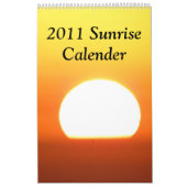 Calendrier 2011 de lever de soleil (Protection)