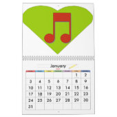 Calendrier 2011 de musique (Jan 2027)