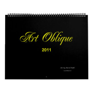 Calendrier 2011 oblique d'art