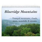 Calendrier 2011 : Tranquille Blue Ridge Mountains (Protection)