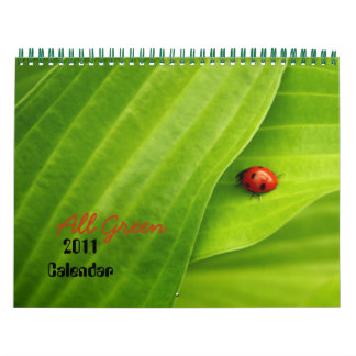 Calendrier 2011 vert