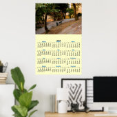 Calendrier 2012 affiche de banc (Bureau à domicile)